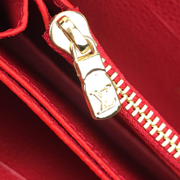 louis vuitton cuzdan Zippy kirmizi 20x11