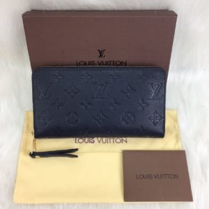 louis vuitton cuzdan Zippy lacivert 20x11