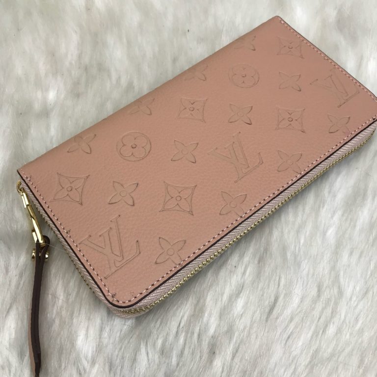 louis vuitton cuzdan Zippy pudra pembe 20x11