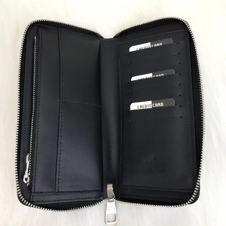 louis vuitton cuzdan Zippy vertical infini siyah 20x10