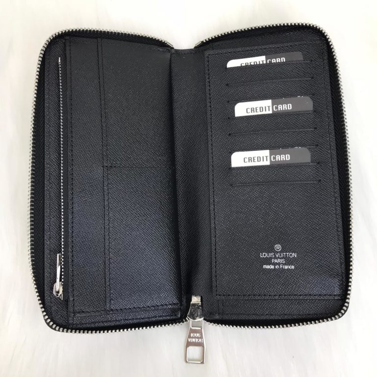 louis vuitton cuzdan Zippy vertical mavi siyah 20x10