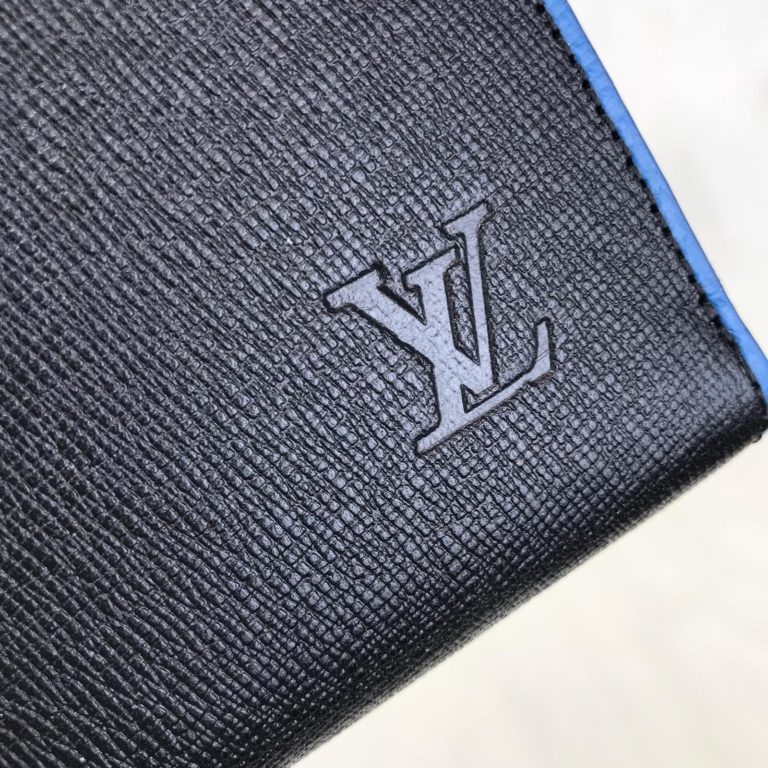 louis vuitton cuzdan Zippy vertical mavi siyah 20x10