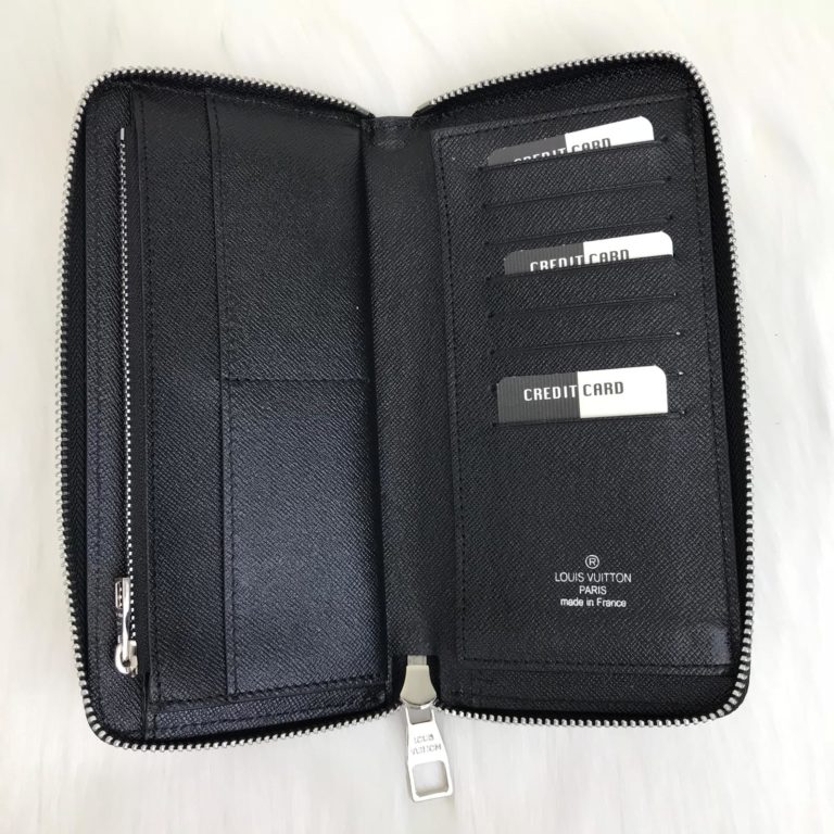 louis vuitton cuzdan Zippy vertical siyah gri damier 20x10