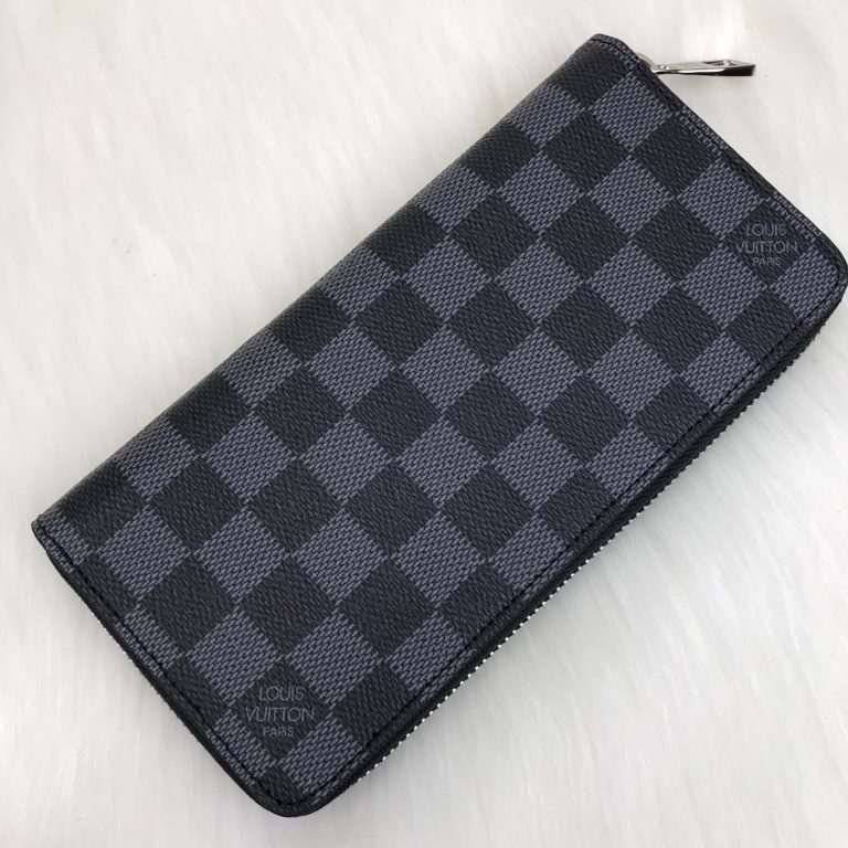 louis vuitton cuzdan Zippy vertical siyah gri damier 20x10