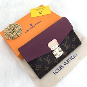 louis vuitton cuzdan bordo pallas zincirli 19x13