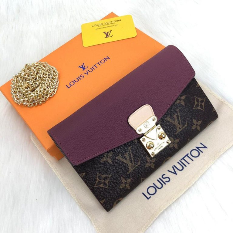 louis vuitton cuzdan bordo pallas zincirli 19x13