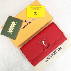 louis vuitton cuzdan capucines kirmizi 20x11