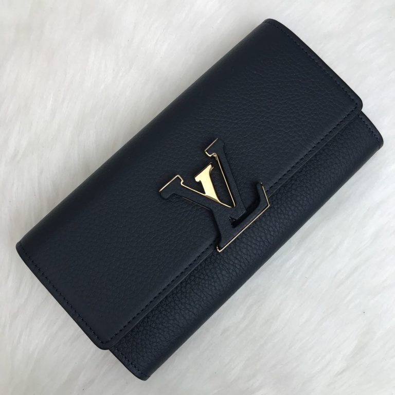 louis vuitton cuzdan capucines siyah 20x11