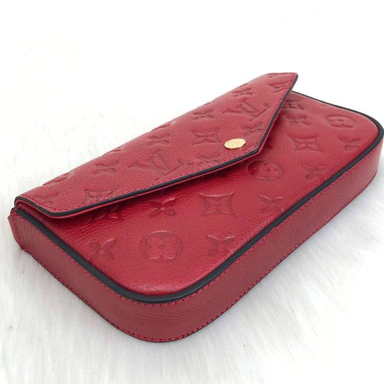 louis vuitton cuzdan cuzdan felice kirmizi 22x12