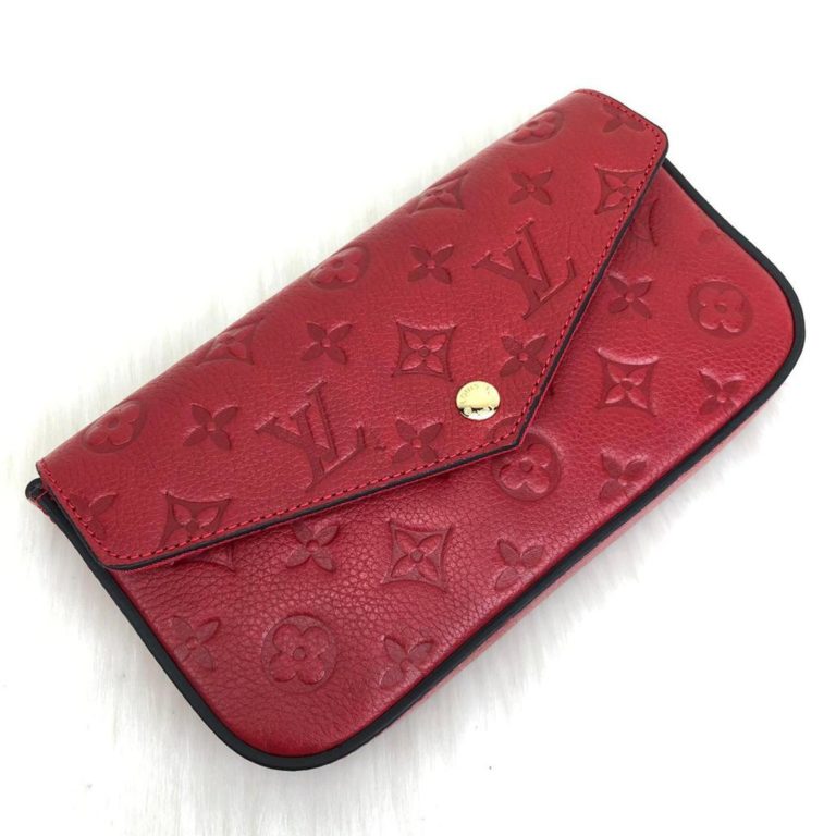 louis vuitton cuzdan cuzdan felice kirmizi 22x12