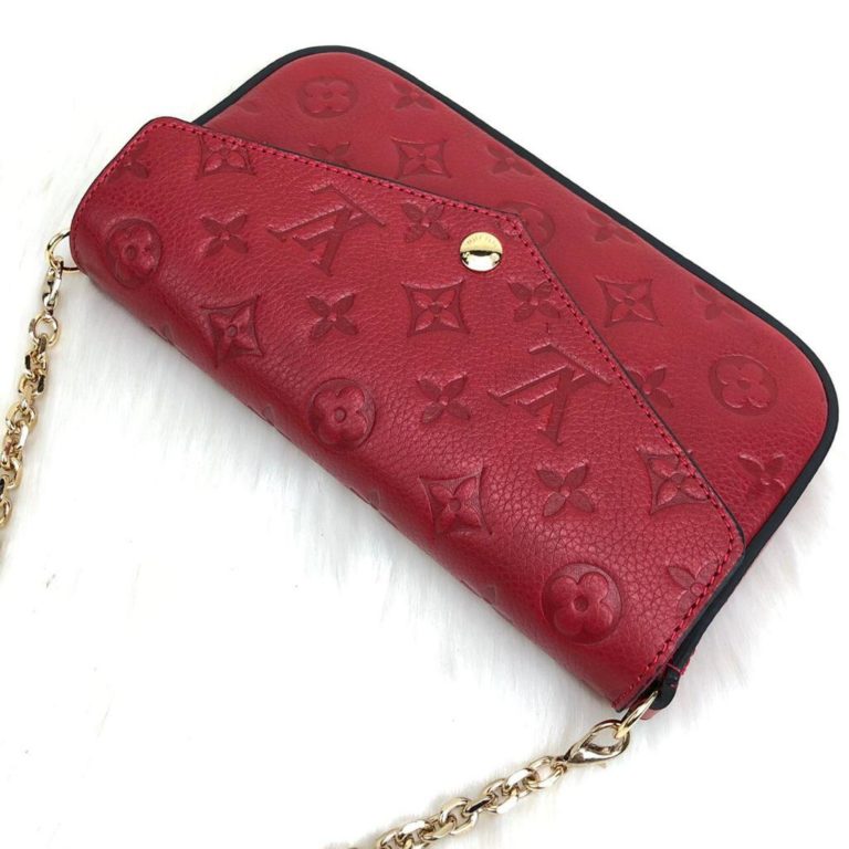 louis vuitton cuzdan cuzdan felice kirmizi 22x12