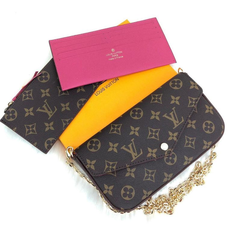 louis vuitton cuzdan cuzdan felice monogram 22x12