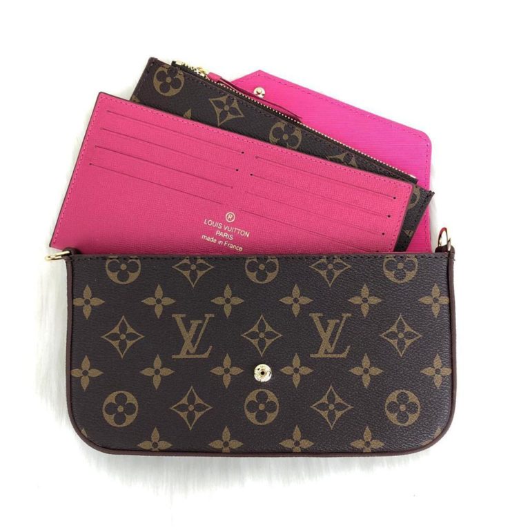 louis vuitton cuzdan cuzdan felice monogram 22x12