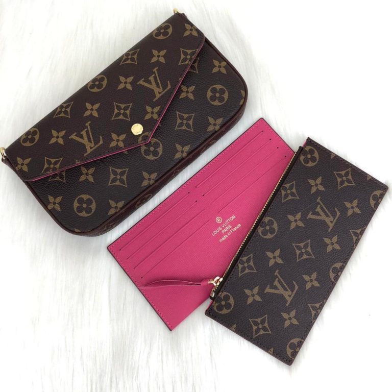 louis vuitton cuzdan cuzdan felice monogram 22x12