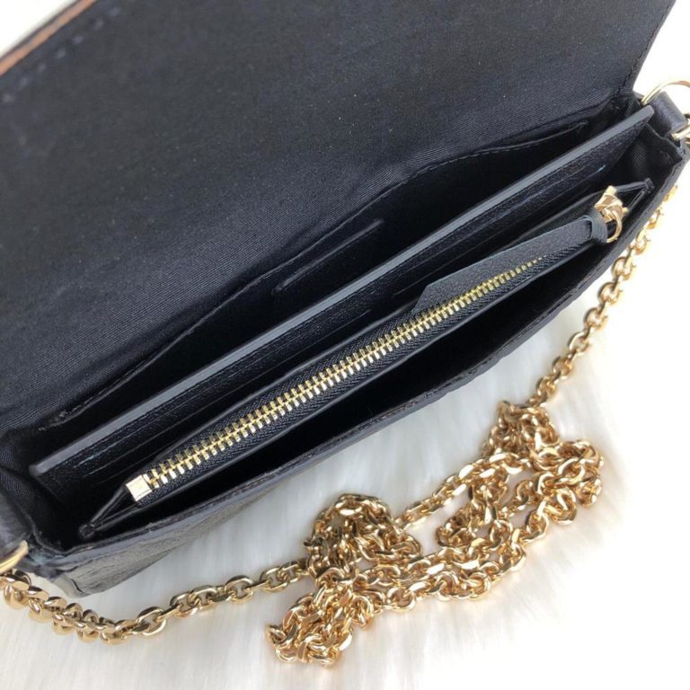 louis vuitton cuzdan cuzdan felice siyah 22x12