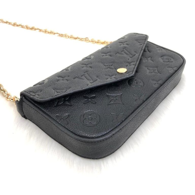 louis vuitton cuzdan cuzdan felice siyah 22x12