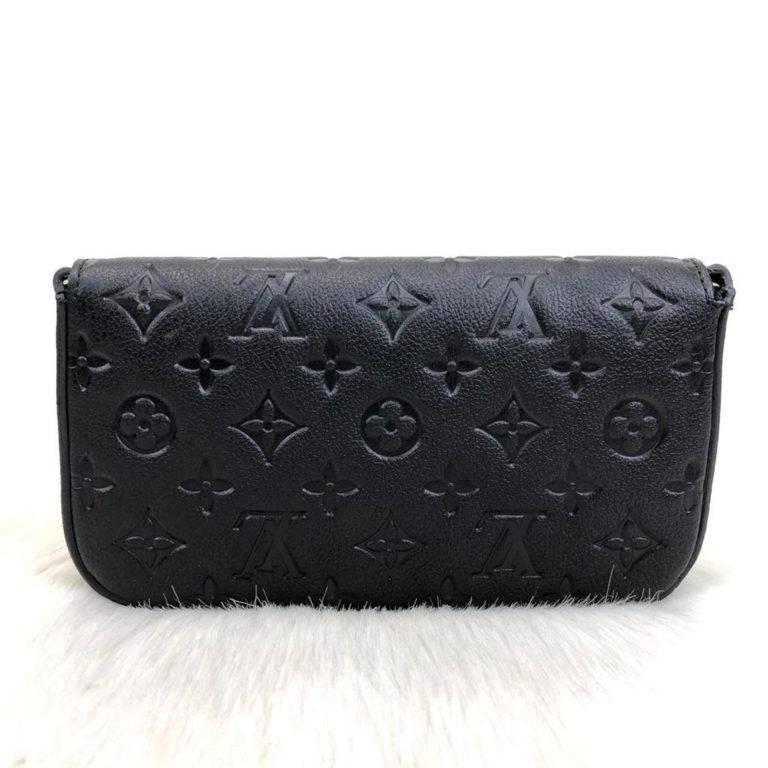 louis vuitton cuzdan cuzdan felice siyah 22x12