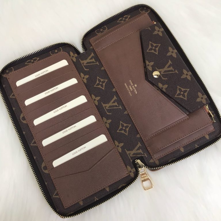 louis vuitton cuzdan daily organiser unisex monogram 23x12