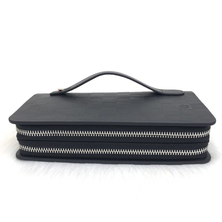 louis vuitton cuzdan double zippy daily organiser siyah infini 21x12