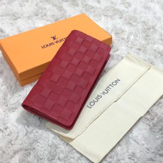 louis vuitton cuzdan erkek Brazza infini kirmizi 19x10cm
