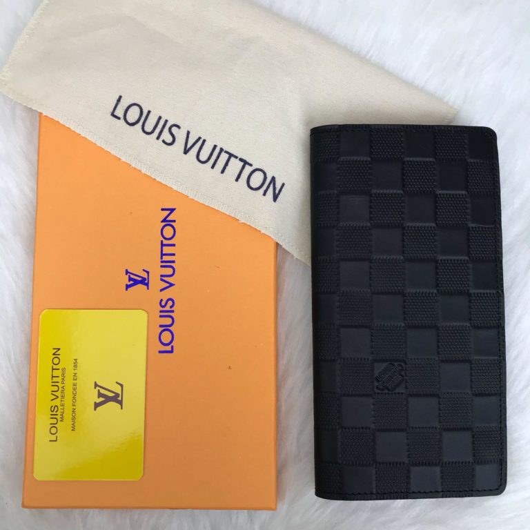 louis vuitton cuzdan erkek Brazza infini siyah 19x10cm