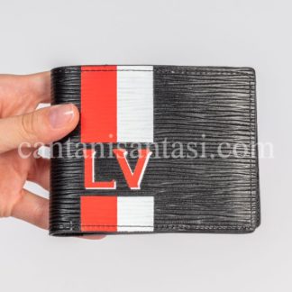 louis vuitton cuzdan erkek kirmizi beyaz logolu classic