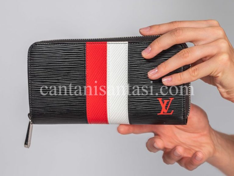louis vuitton cuzdan erkek zippy kirmizi beyaz logolu