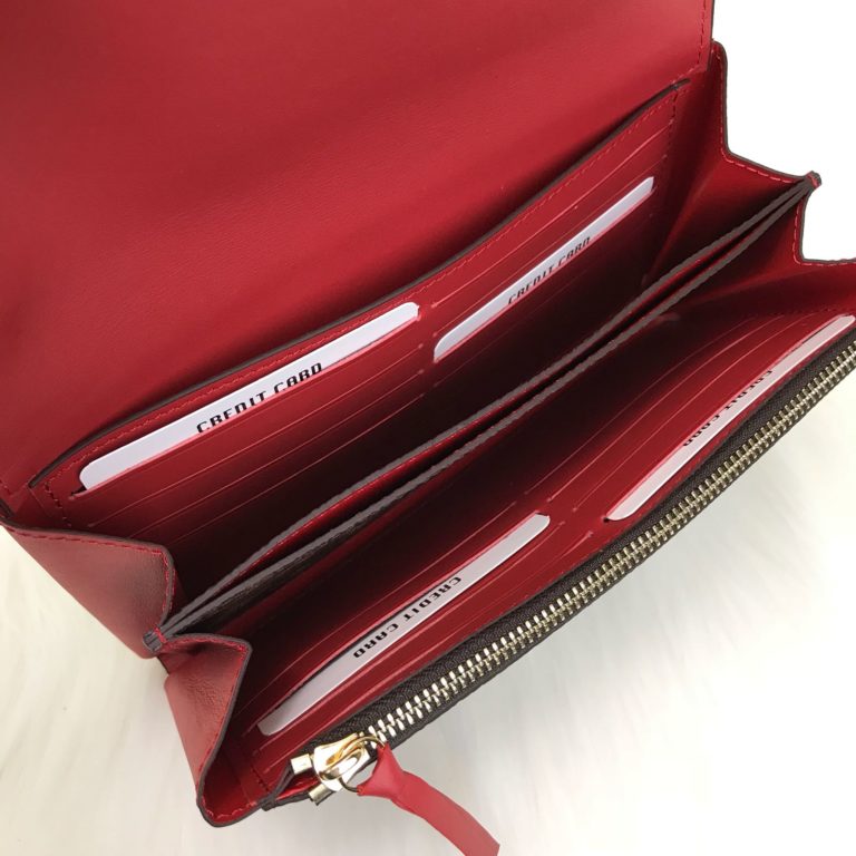 louis vuitton cuzdan flore kirmizi 20x11