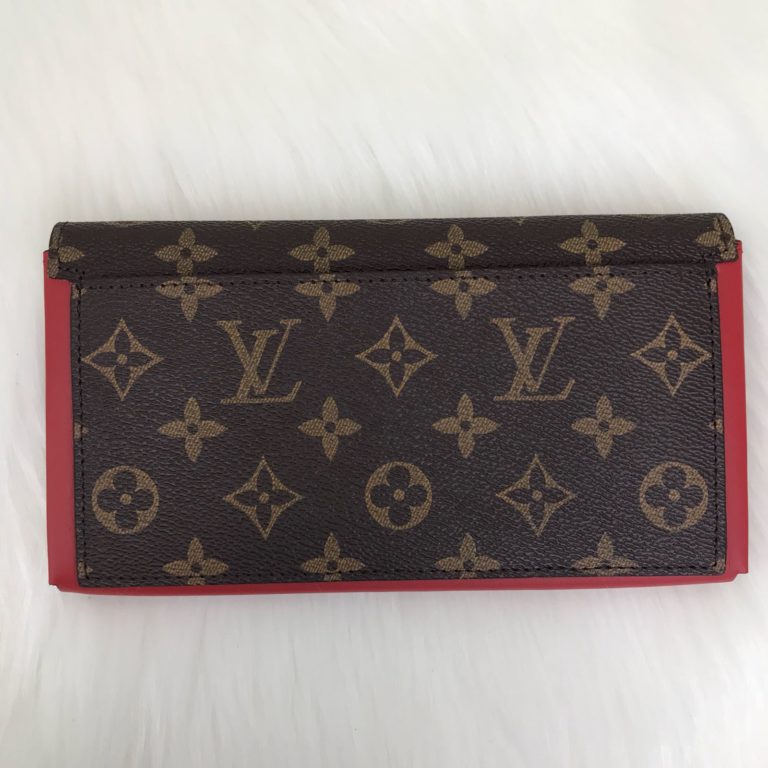 louis vuitton cuzdan flore kirmizi 20x11