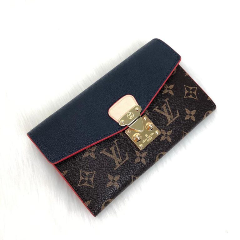 louis vuitton cuzdan lacivert pallas zincirli 19x13