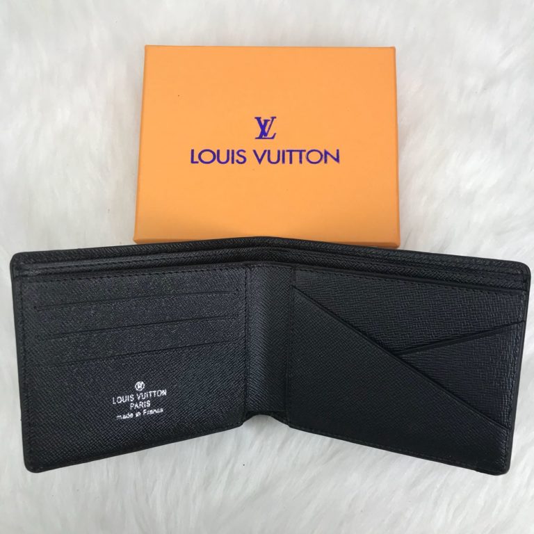 louis vuitton cuzdan multiple erkek siyah cizgili 10x9