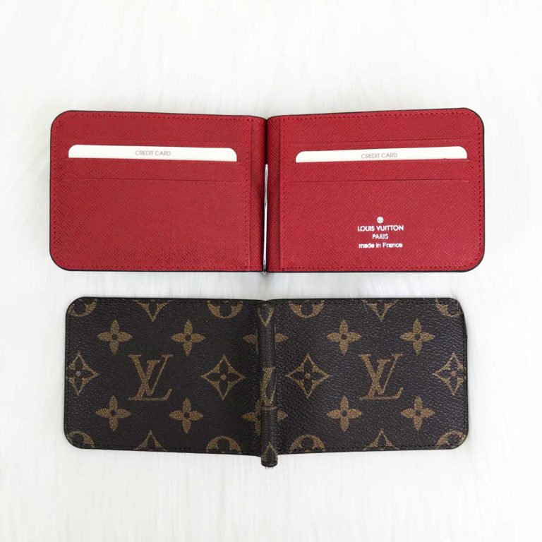 louis vuitton cuzdan pince erkek kartlik kirmizi 12x8