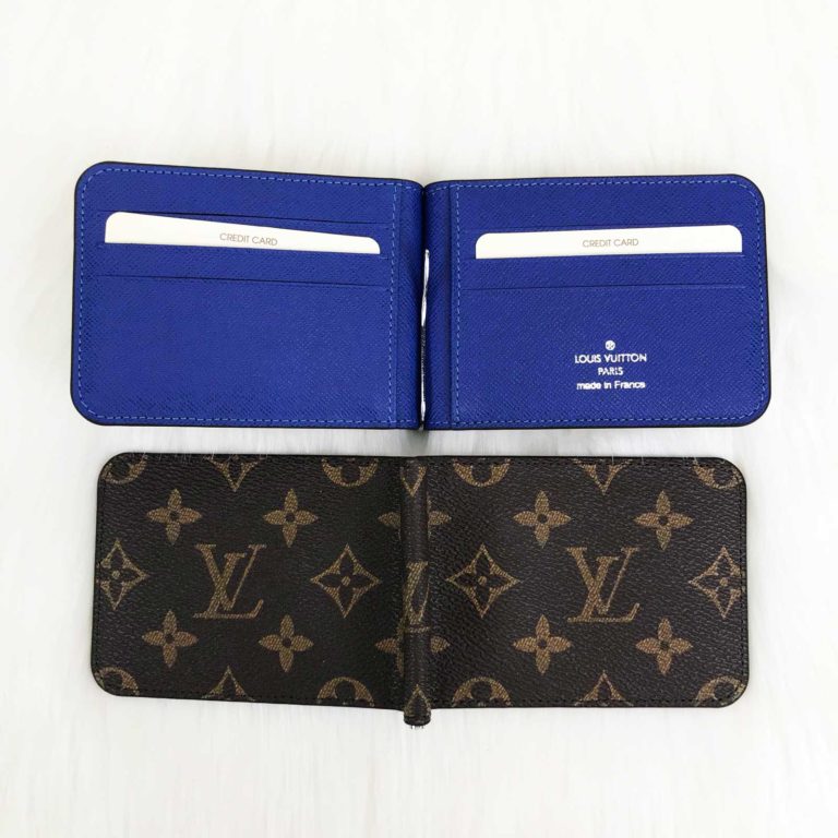 louis vuitton cuzdan pince erkek kartlik mavi 12x8
