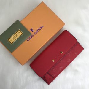 louis vuitton cuzdan pont neuf kirmizi 19x10