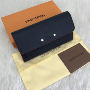 louis vuitton cuzdan pont neuf lacivert 19x10