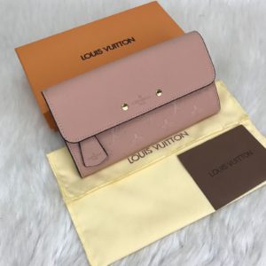 louis vuitton cuzdan pont neuf pudra pembe 19x10