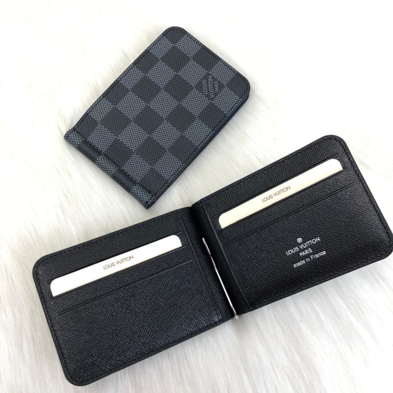 louis vuitton kartlik Pince damier siyah para masali toz torbali 12x8cm