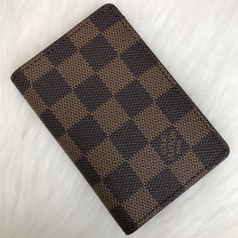 louis vuitton kartlik damier kahve pocket organiser 11x7cm