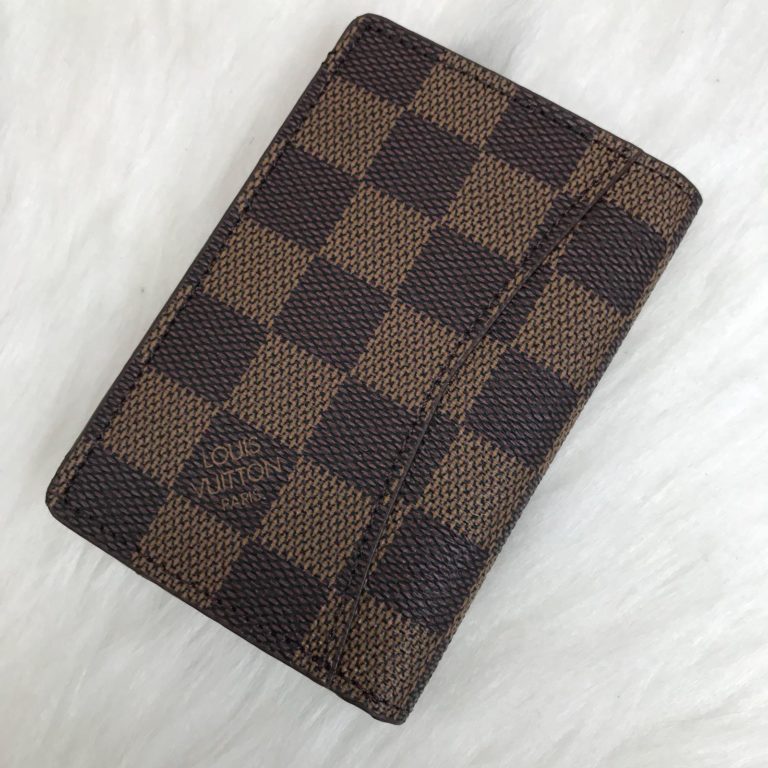 louis vuitton kartlik damier kahve pocket organiser 11x7cm