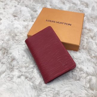 louis vuitton kartlik epi kirmizi pocket organiser 11x7cm