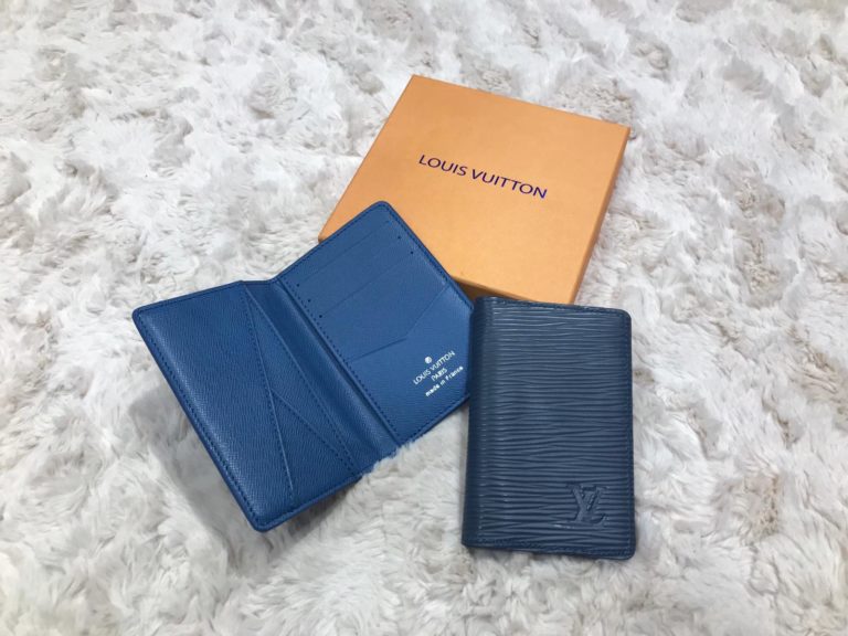 louis vuitton kartlik epi mavi pocket organiser 11x7cm