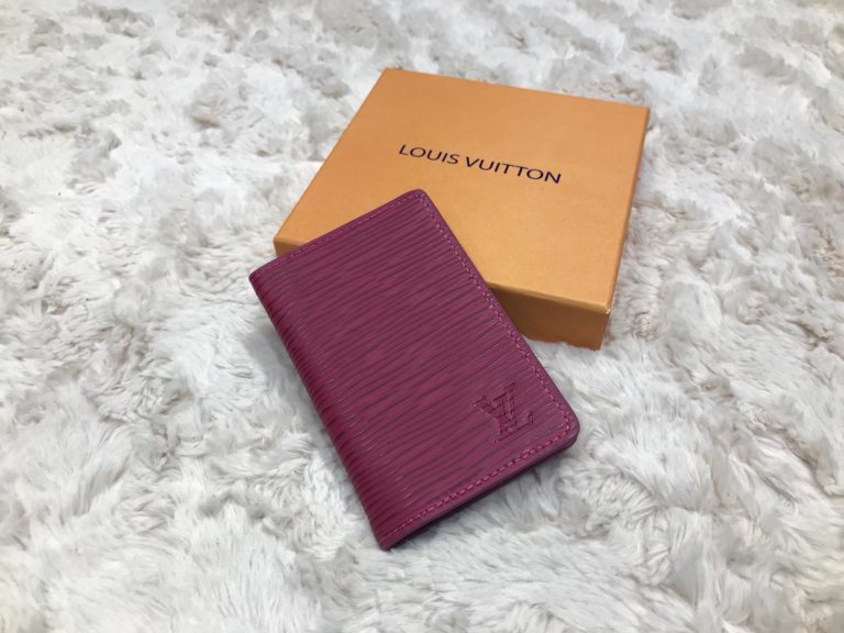 louis vuitton kartlik epi pembe pocket organiser 11x7cm