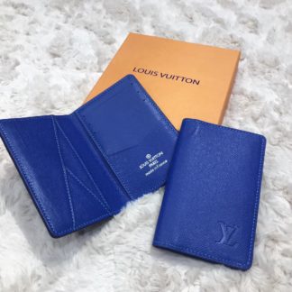 louis vuitton kartlik mavi pocket organiser 11x7cm