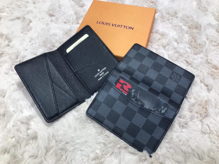louis vuitton kartlik siyah damier pocket organiser 11x7cm