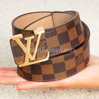 louis vuitton kemer damier kahve gold toka