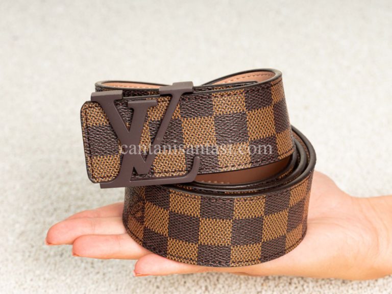 louis vuitton kemer damier kahve toka