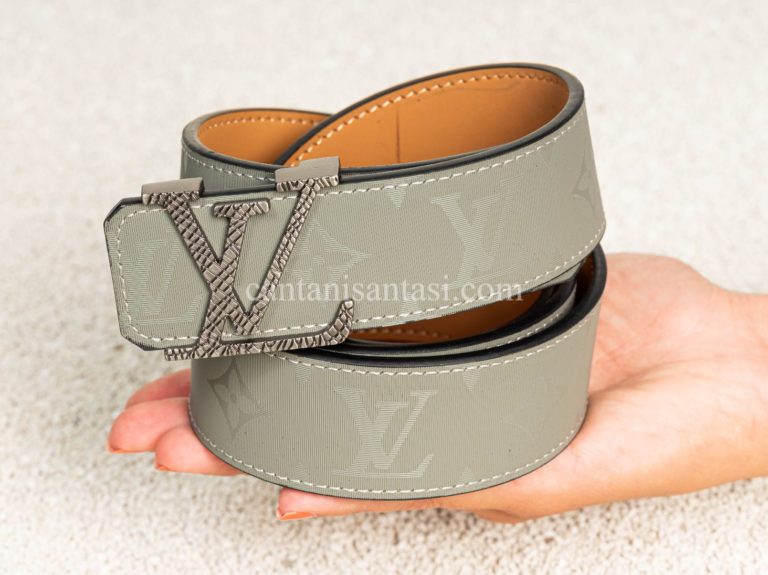louis vuitton kemer monogram gri silver toka
