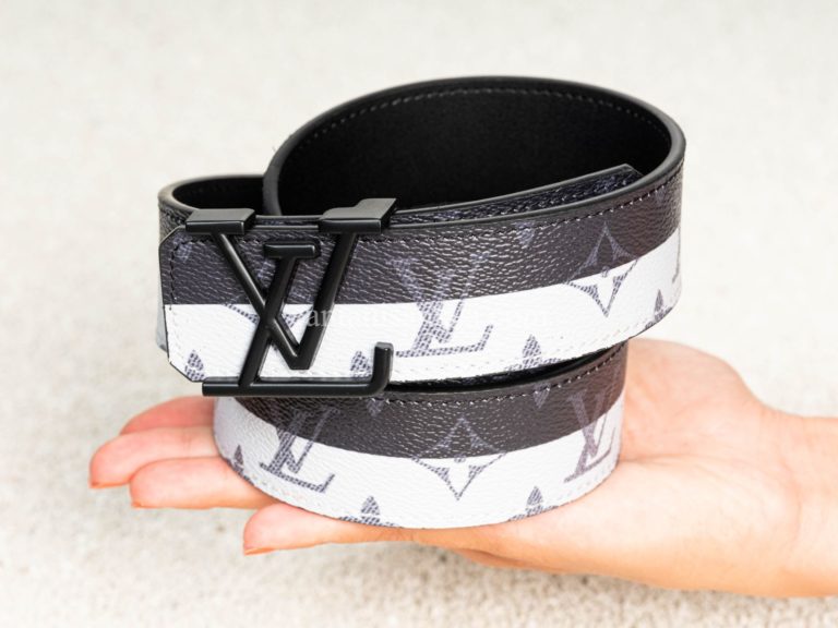 louis vuitton kemer monogram siyah beyaz siyah toka
