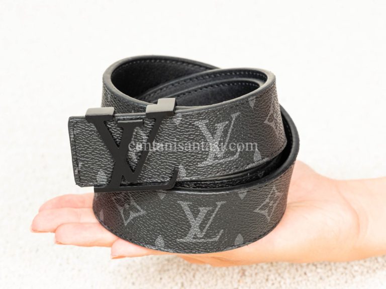 louis vuitton kemer siyah monogram desen siyah toka