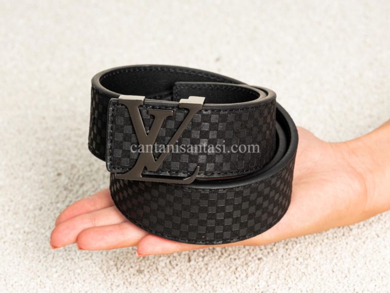 louis vuitton kemer siyah suet damier